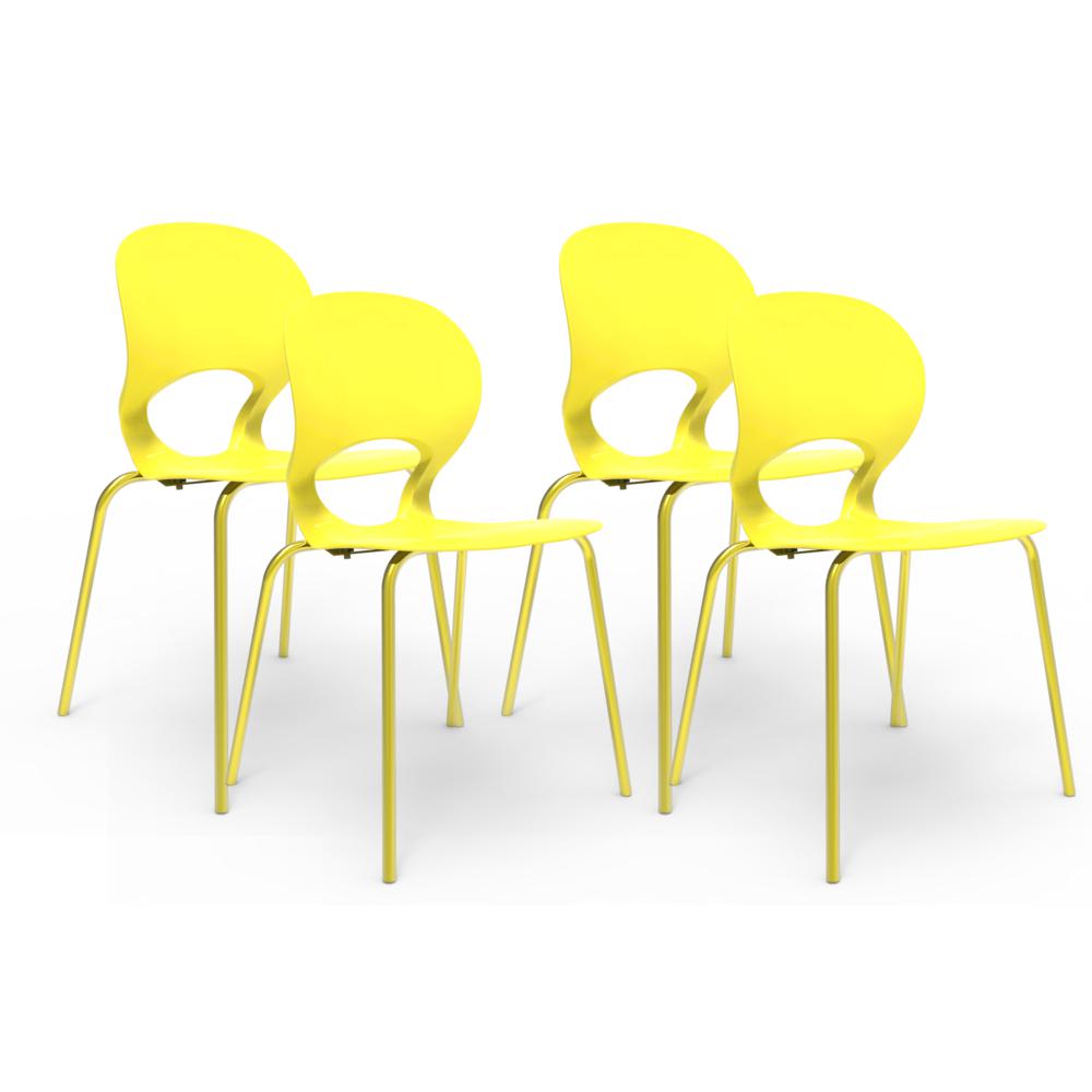 Kit 4 Cadeiras Eclipse Amarela é bom? Vale a pena?