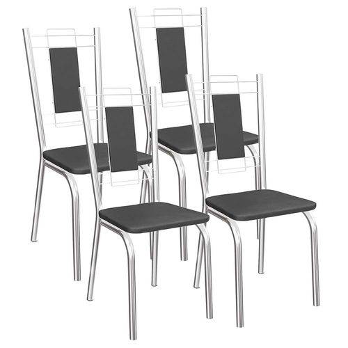 Kit 4 Cadeiras Florença Cromado Kappesberg 4C005 Preto é bom? Vale a pena?