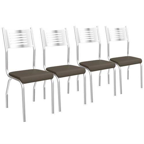 Kit 4 Cadeiras Munique Cromadas de Metal Kappesberg 4C047 Marrom é bom? Vale a pena?