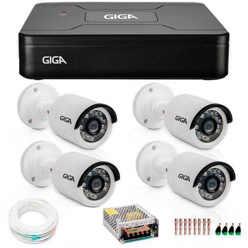 Kit 4 Câmeras de Segurança HD 720p Giga Security GS0013 + DVR Giga Security Multi HD + Acessórios é bom? Vale a pena?