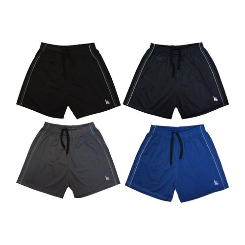KIT 4 Shorts Masculino Esporte Futebol Academia com Bolso Traseiro e Bordado Frent