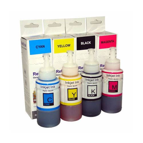 Kit 4 Tintas para Epson T664 | T-664 Bulk Ink CMYK Corante 70ml Premium é bom? Vale a pena?
