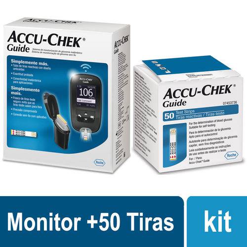 Kit Accu-chek Guide Monitor de Glicemia +50 Tiras Reagentes é bom? Vale a pena?