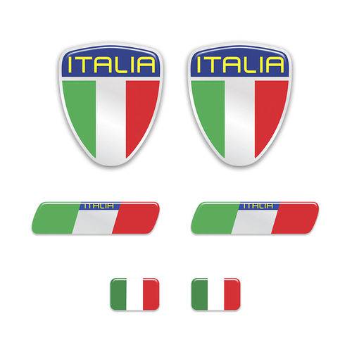 Kit Adesivos Emblema Escudo Placa Coluna Itália Resinados é bom? Vale a pena?