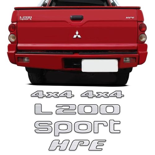 Kit Adesivos L200 Sport Hpe 4x4 Mitsubishi Resinado Escovado é bom? Vale a pena?