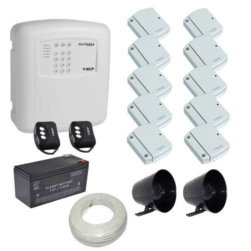 Kit Alarme Residencial / Comercial 10 Sensores de Abertura Sem Fio com Discadora Telefônica- Ecp é bom? Vale a pena?
