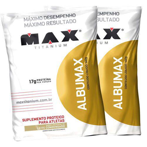 Kit 2 Albumina - Albumax 100% 500g Max Titanium (1kg) é bom? Vale a pena?