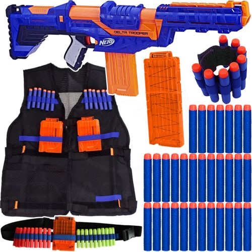 Kit Arma Nerf Delta Trooper + Colete + Acessórios + 60 Dardos Brinquedo é bom? Vale a pena?