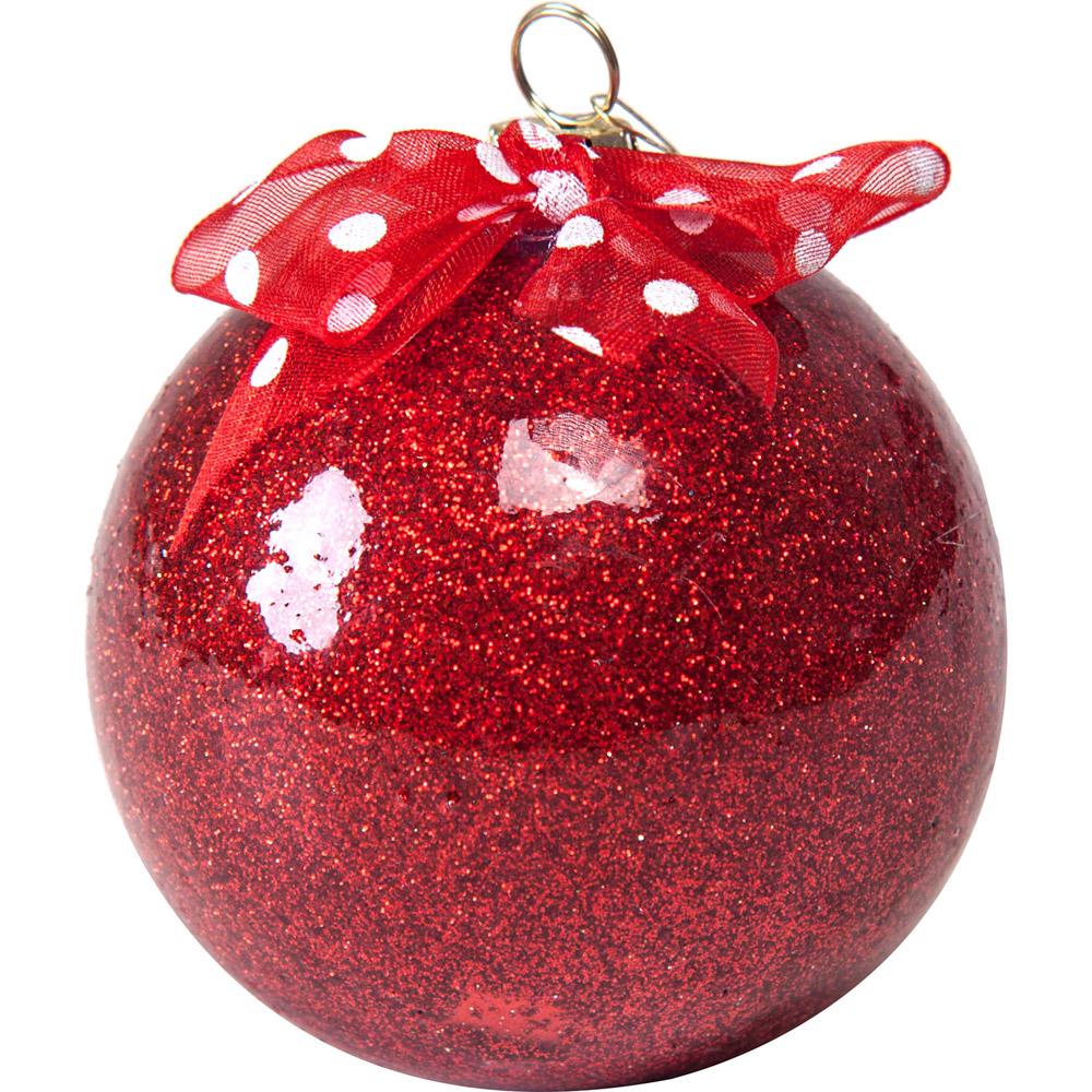 Kit Bola Lisa Vermelha com Lacinhos em Poá, 7cm, 8 Peças - Christmas Traditions é bom? Vale a pena?