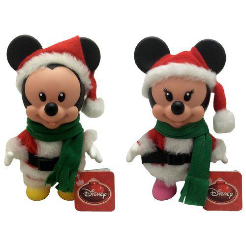 Kit Bonecos Pequenos Natal Disney Multibrink : Mickey Papai Noel + Minnie Mamãe Noel é bom? Vale a pena?