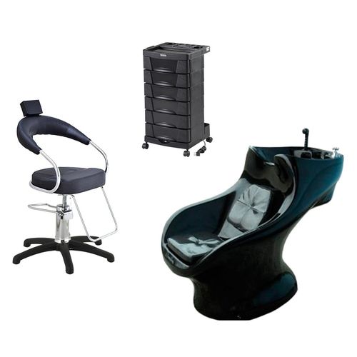 Kit Cadeira Hidráulica Futurama Base Nylon + Lavatório Italiano Aquecedor + Carinho Auxiliar Dompel Beauty é bom? Vale a pena?