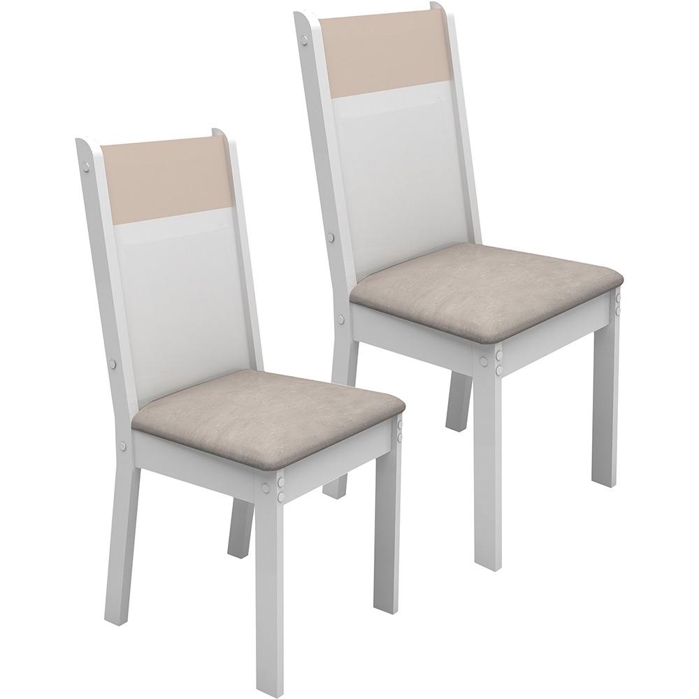 Kit 2 Cadeiras de Jantar Elegance Pérola/Branco/Vanilla - Madesa é bom? Vale a pena?