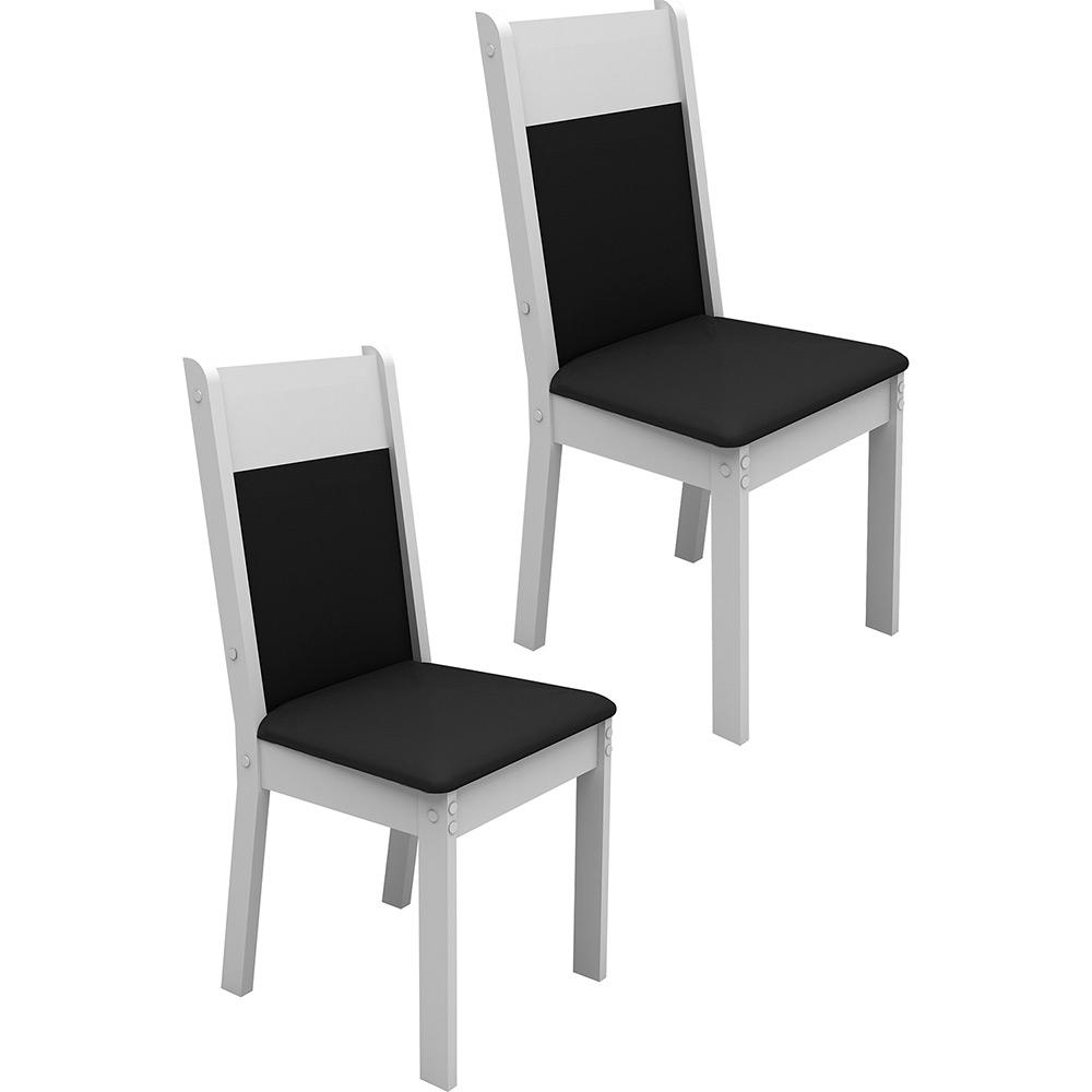 Kit 2 Cadeiras de Jantar Veneza Preto/Branco - Madesa é bom? Vale a pena?
