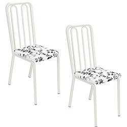 Kit 2 Cadeiras Espanha Branco/Preto - Kappesberg é bom? Vale a pena?