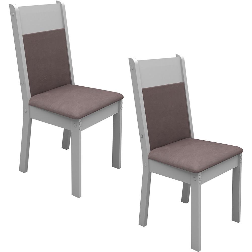 Kit 2 Cadeiras Isis/Pietra Branco/Suede Urano - Madesa é bom? Vale a pena?
