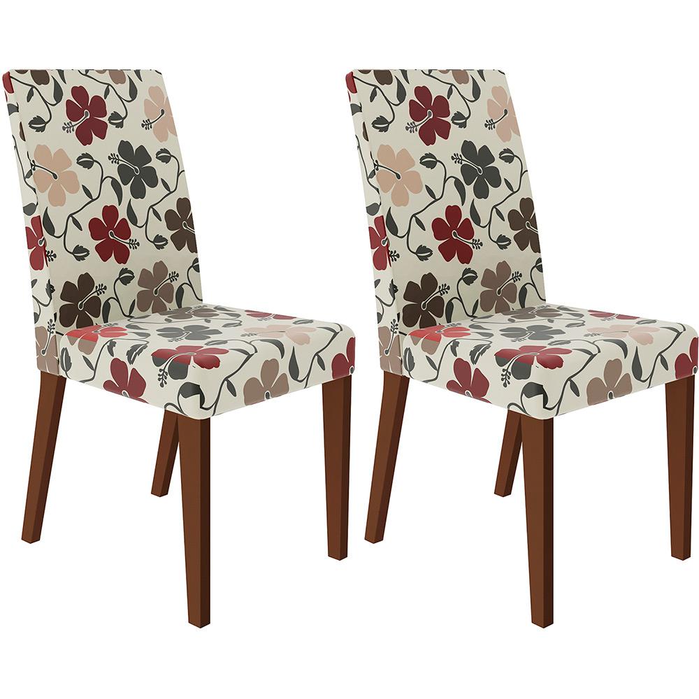 Kit 2 Cadeiras Madesa Sinuosa/Malte/Monaco 4129 - Rustic/ Floral Hibiscos é bom? Vale a pena?