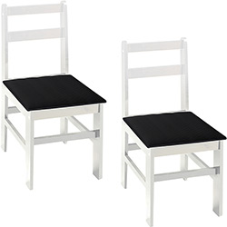Kit 2 Cadeiras Mille Branco/Preto - Fritz Móveis é bom? Vale a pena?