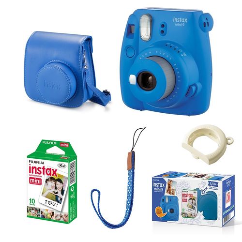 Kit Câmera Instantânea Fujifilm Instax Mini 9 Azul Cobalto + 10 Fotos + Bolsa Especial Azul é bom? Vale a pena?