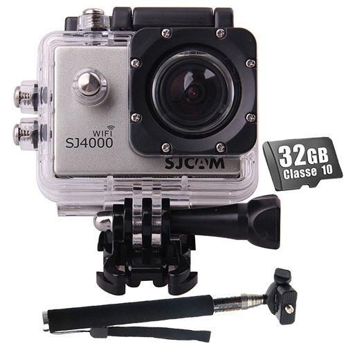 Kit Câmera SJ4000 Wifi Sjcam Original + 32gb + Bastão Monopod 12mp 1080p Full HD é bom? Vale a pena?