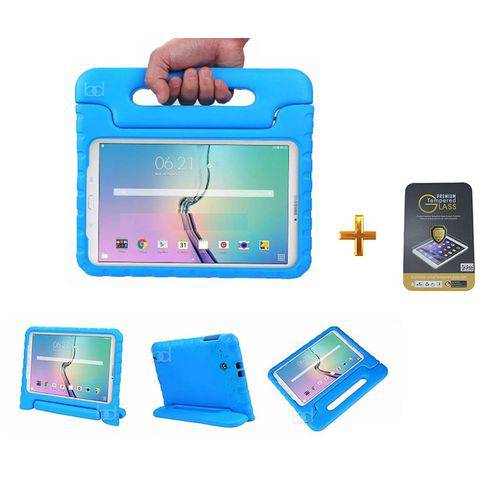 Kit Capa Case Protetor Infantil Galaxy Tab a P350/P355 8,0" BD NET + Película de Vidro (Azul) é bom? Vale a pena?