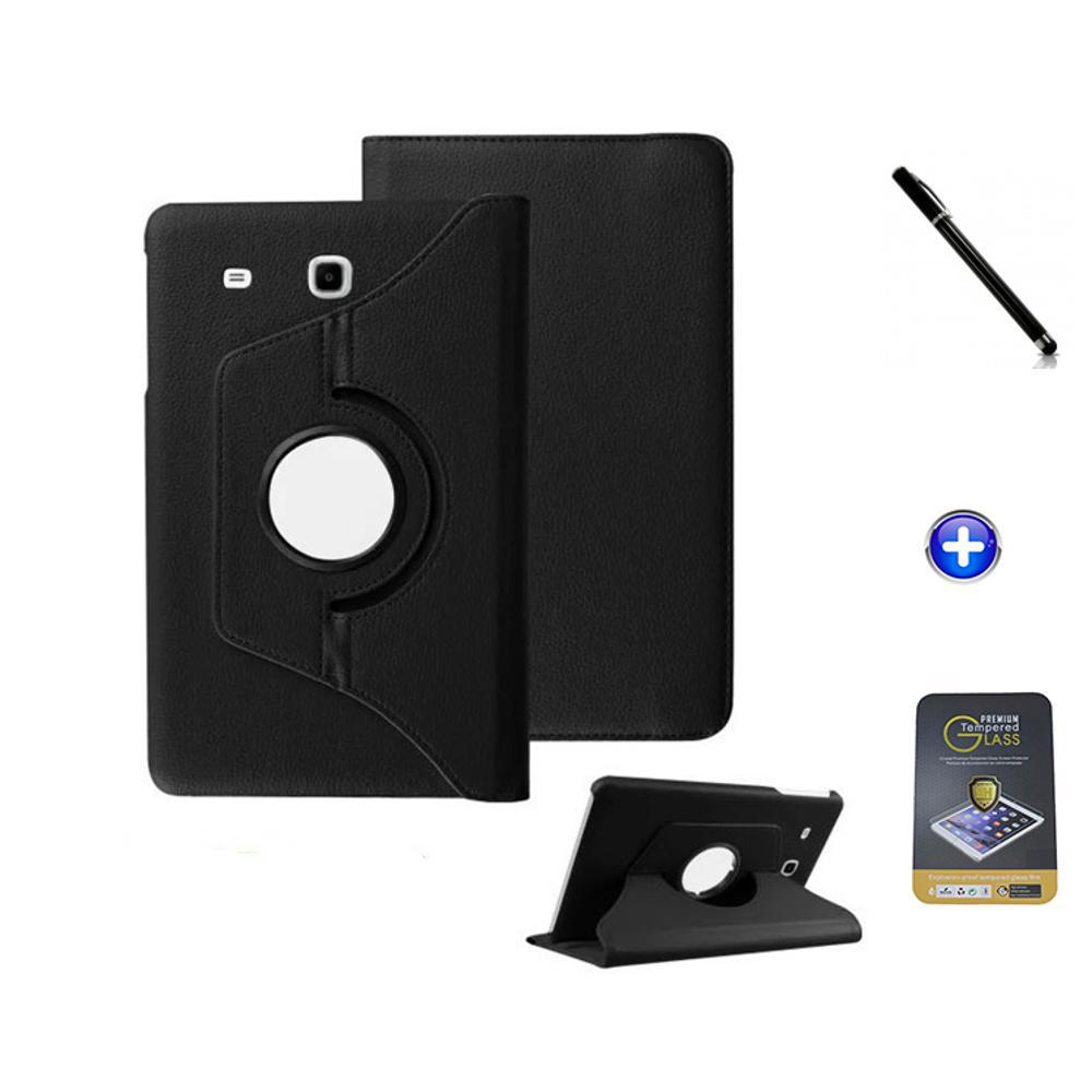 Kit Capa Para Galaxy Tab E 9.6 T560/T561 Giratória 360 + Película De Vidro + Caneta Touch (Preto) é bom? Vale a pena?