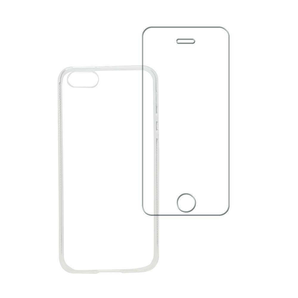 Kit Capa (+Película Vidro) Para Apple Iphone Se / 5 / 5s Em Silicone Tpu - Transparente é bom? Vale a pena?