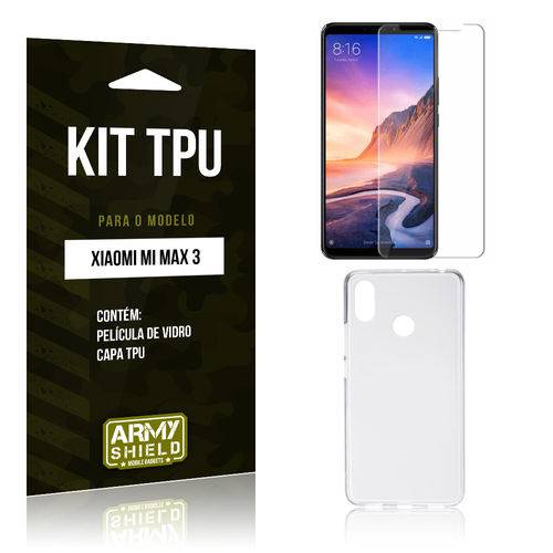 Kit Capa Silicone Xiaomi Mi Max 3 Película de Vidro + Capa - Armyshield é bom? Vale a pena?