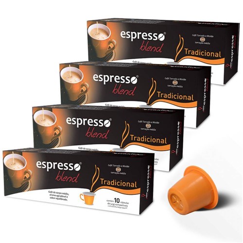Kit Cápsulas de Café Compatíveis com Nespresso® Espresso Blend Tradicional - 40 Un. é bom? Vale a pena?