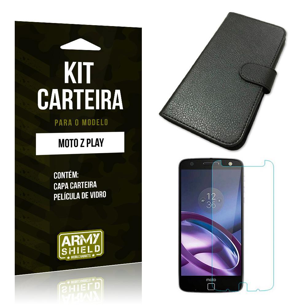 Kit Carteira Motorola Moto Z Película De Vidro + Capa Carteira -Armyshield é bom? Vale a pena?