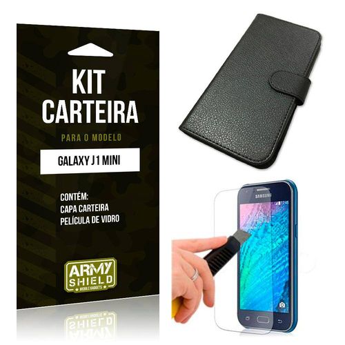 Kit Carteira Samsung J1 Mini Película de Vidro + Capa Carteira -Armyshield é bom? Vale a pena?
