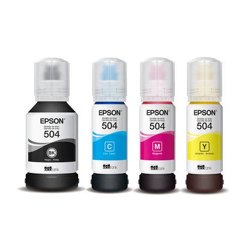 Kit com 4 Tintas para Impressora Epson Bulk Ink T504 Original 70ml é bom? Vale a pena?