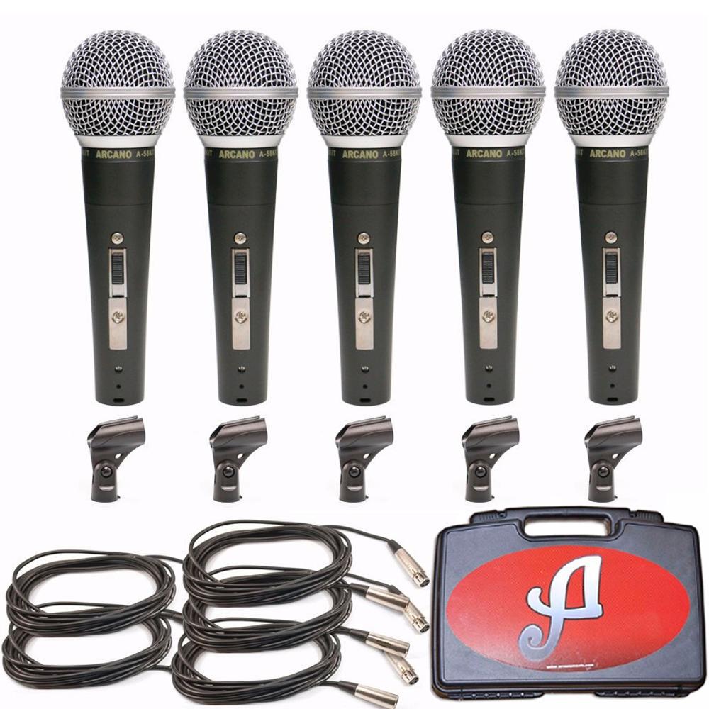 Kit Com 5 Microfones Arcano A-58 Kit é bom? Vale a pena?