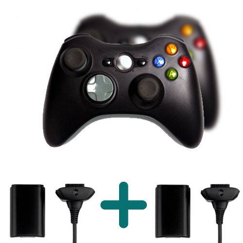 Kit com 2 Joystick Controle Wireless Compativel Xbox 360 Knup + 2 Baterias para Xbox 360 é bom? Vale a pena?