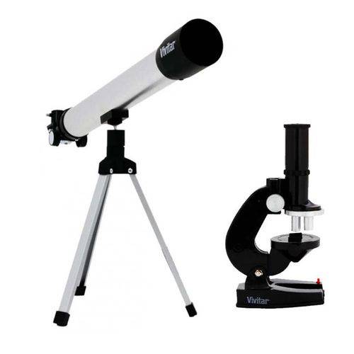 Kit com Telescópio e Microscópio Infantil Vivitar Vivtelmic30 é bom? Vale a pena?
