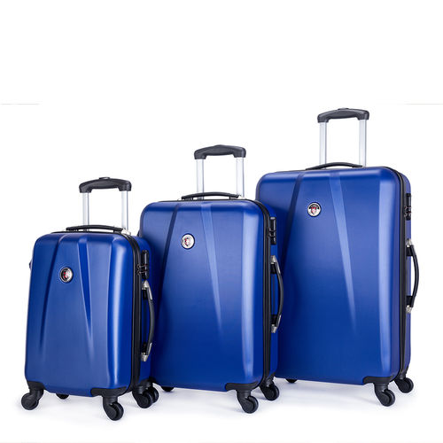 Kit Conjunto de Malas de Viagem 3 Peças P (Bordo), M e G - Rodinhas 360º Swissport - Azul é bom? Vale a pena?