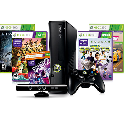 Kit Console Oficial Xbox 360 250GB com Kinect + 5 Super Jogos + 1 Mês de Assinatura Xbox LIVE Gold é bom? Vale a pena?
