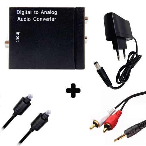 Kit Conversor Áudio Digital P/ Rca + Cabo Óptico Toslink 1,5 Mts + Cabo Áudio Rca X P2 é bom? Vale a pena?