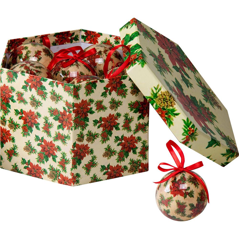 Kit de Bolas Decoradas "Florzinhas", 7cm, 14 unidades - Christmas Traditions é bom? Vale a pena?