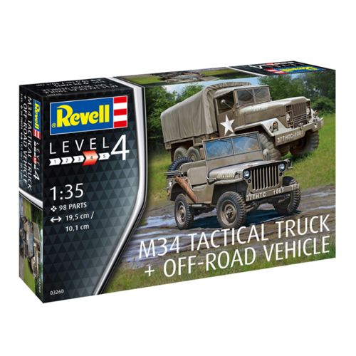 Kit de Montar M34 Tactical Truck + Jeep Vehicle 1:35 Revell é bom? Vale a pena?