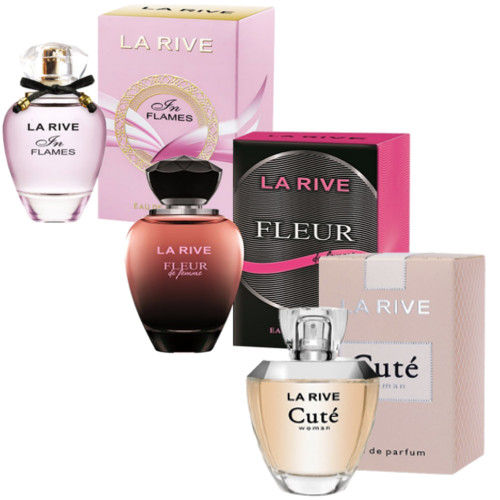 Kit de 3 Perfumes Cute 100ml+ Fleur 90ml+ In Flames 90ml La Rive é bom? Vale a pena?