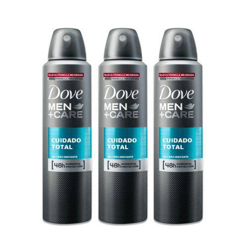 Kit Desodorante Antitranspirante Aerossol Dove Men Cuidado Total 150ml com 3 Unidades Leve + por - é bom? Vale a pena?