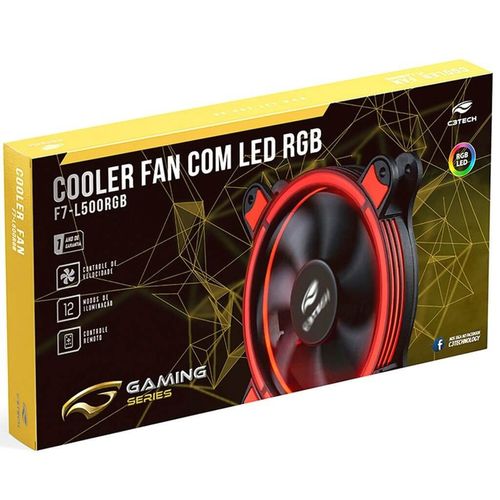 Kit Fan 2 Cooler C3 Tech F7-l500rgb com Led Rgb com Controle é bom? Vale a pena?