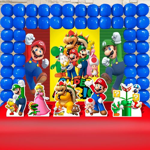 Kit Festa Aniversário Super Mario Bros Decoração Kit Ouro é bom? Vale a pena?