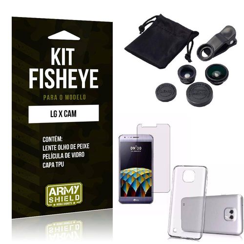Kit Fisheye Lg X Cam Película de Vidro + Capa Tpu e Lente Olho de Peixe -Armyshield é bom? Vale a pena?