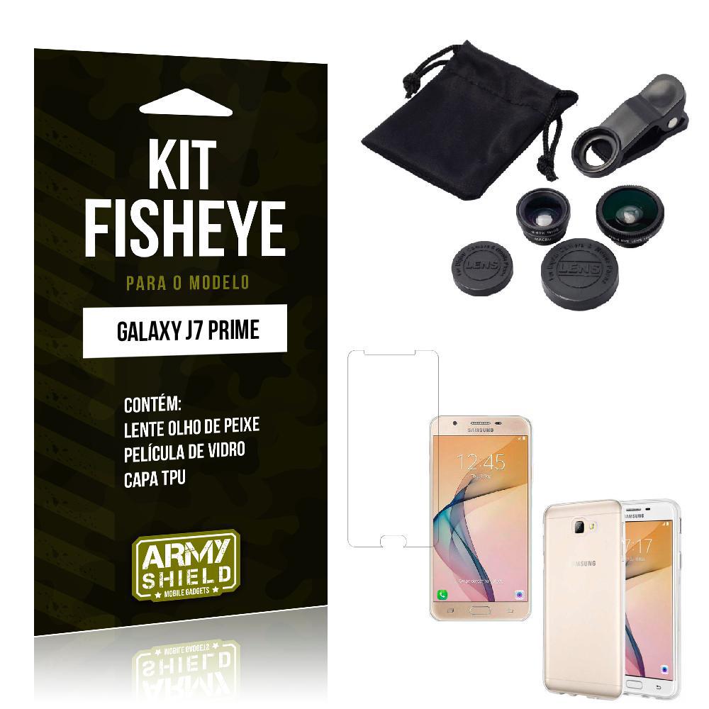 Kit Fisheye Samsung J7 Prime Película De Vidro + Capa Tpu E Lente Olho De Peixe -Armyshield é bom? Vale a pena?