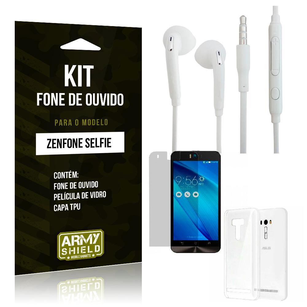 Kit Fone De Ouvido Asus Zenfone Selfie Película De Vidro + Capa Tpu + Fone De Ouvido -Armyshield é bom? Vale a pena?