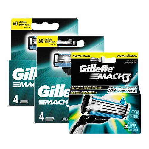 Kit Gillette com 10 Cargas Mach3 Regular é bom? Vale a pena?