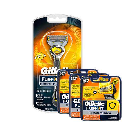Kit Gillette Fusion Proshield Aparelho + 6 Cargas é bom? Vale a pena?