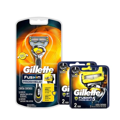Kit Gillette Fusion Proshield Apelho + Carga com 4 Unidades é bom? Vale a pena?