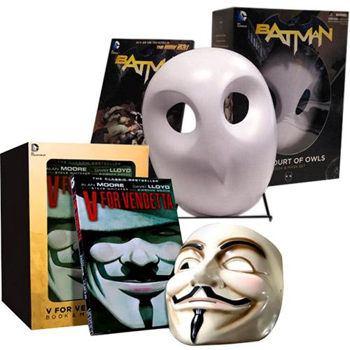 Kit Livro Batman: The Court of Owls Mask and Book Set + Box Set: V for Vendeta - Deluxe Collector é bom? Vale a pena?